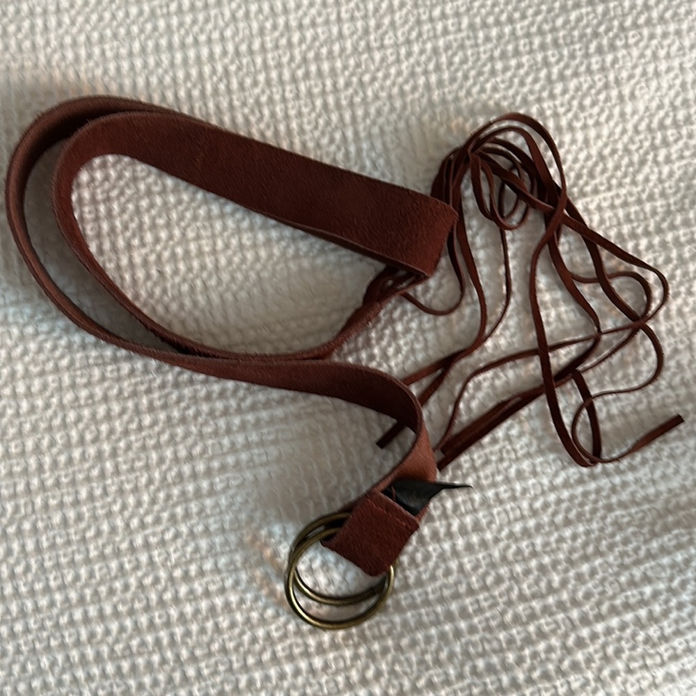 Joyfolie Kailey Leather Belt in Oxford